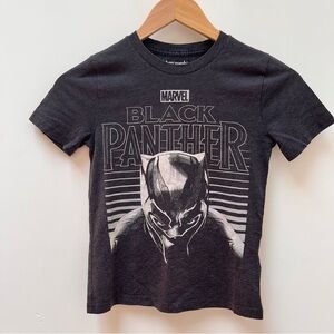 Marvel Black Panther Black Abercombie Kid's Graphic Short Sleeves T-Shirt Size 8